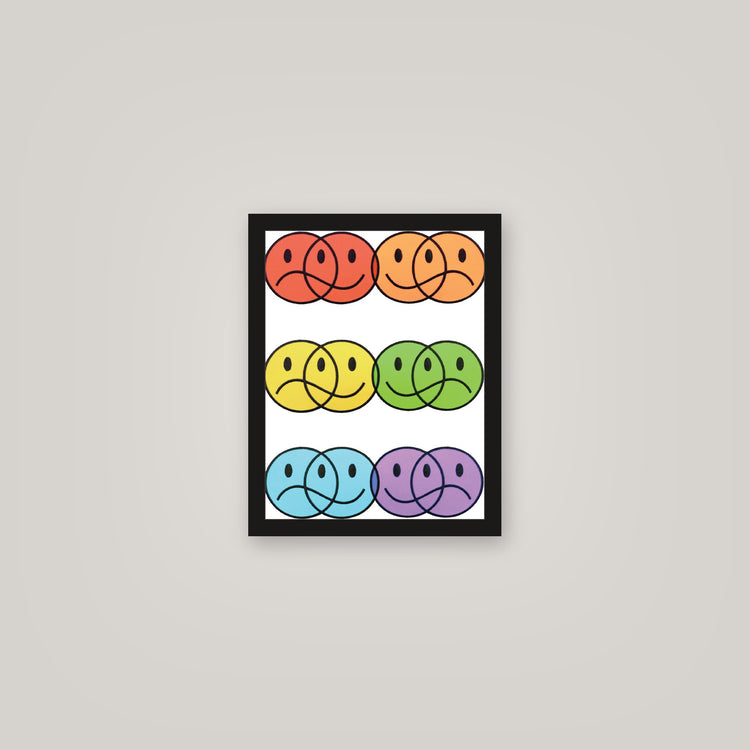[auto-mockup] RAINBOW FACES POSTER - 11 x 14in.