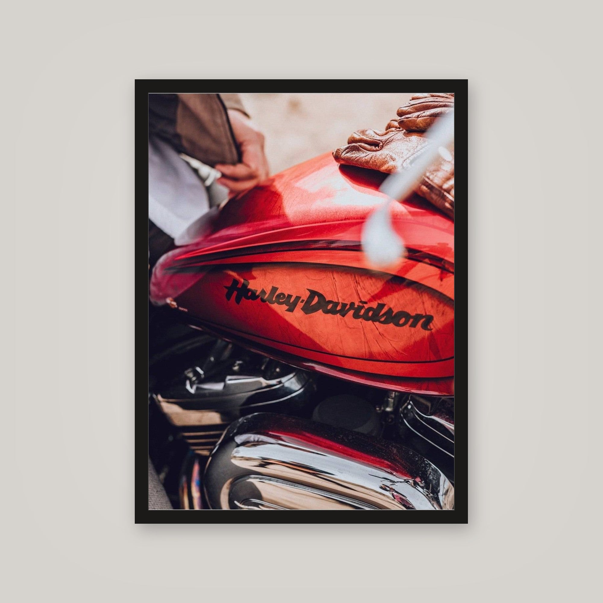 [auto-mockup] RED HARLEY POSTER - 18 x 24in.