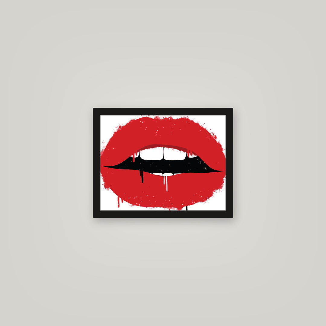[auto-mockup] RED LIPS POSTER - 11 x 14in.