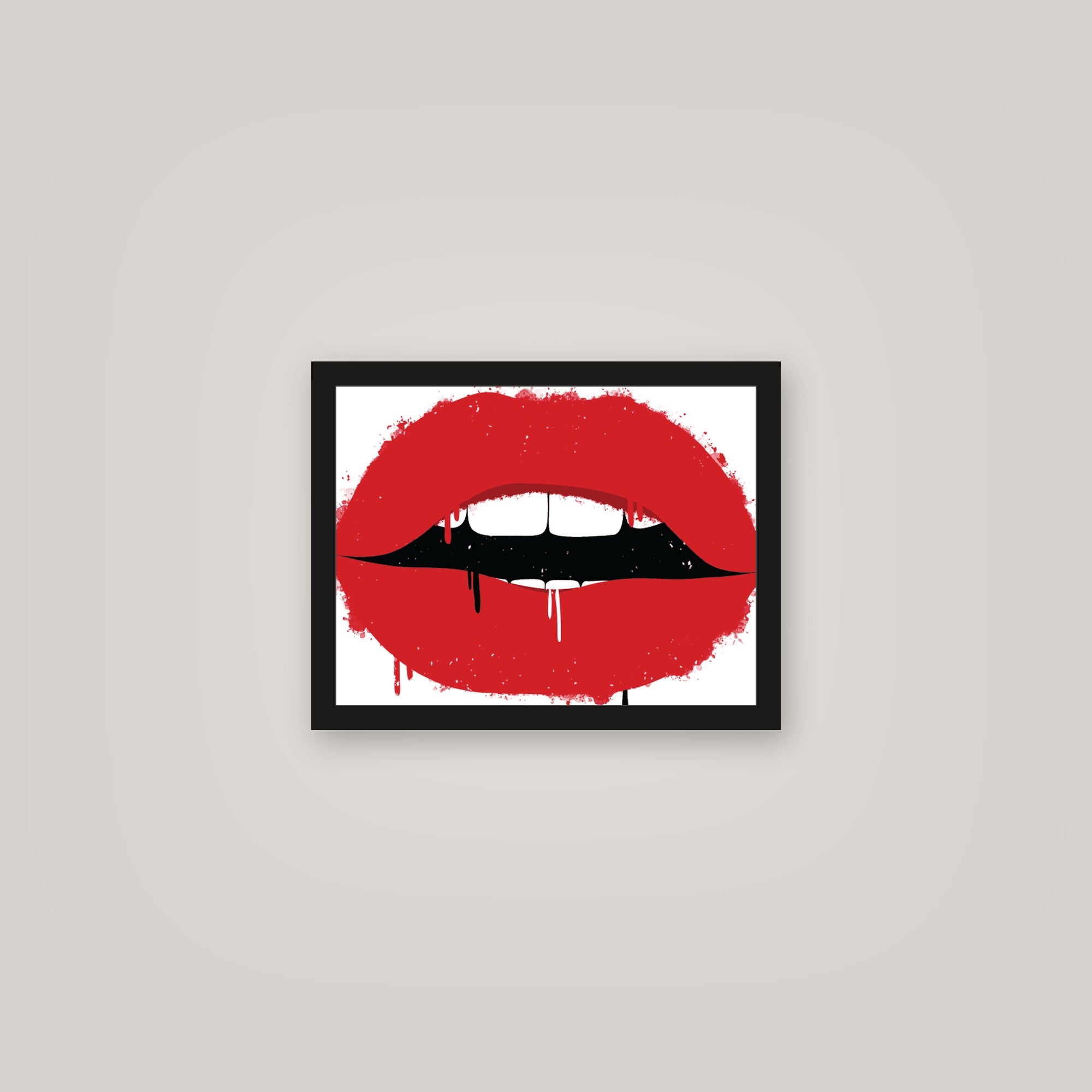 [auto-mockup] RED LIPS POSTER - 11 x 14in.