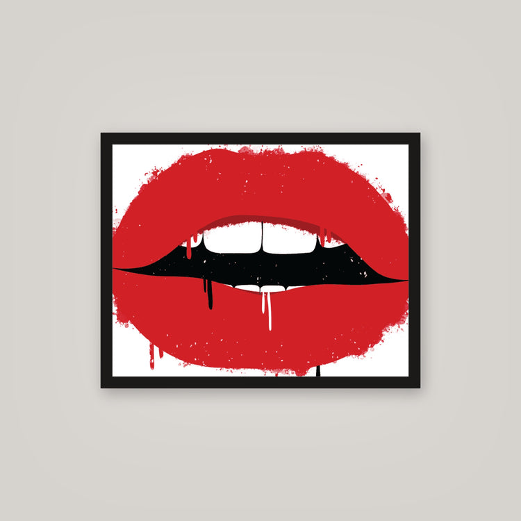 [auto-mockup] RED LIPS POSTER - 16 x 20in.