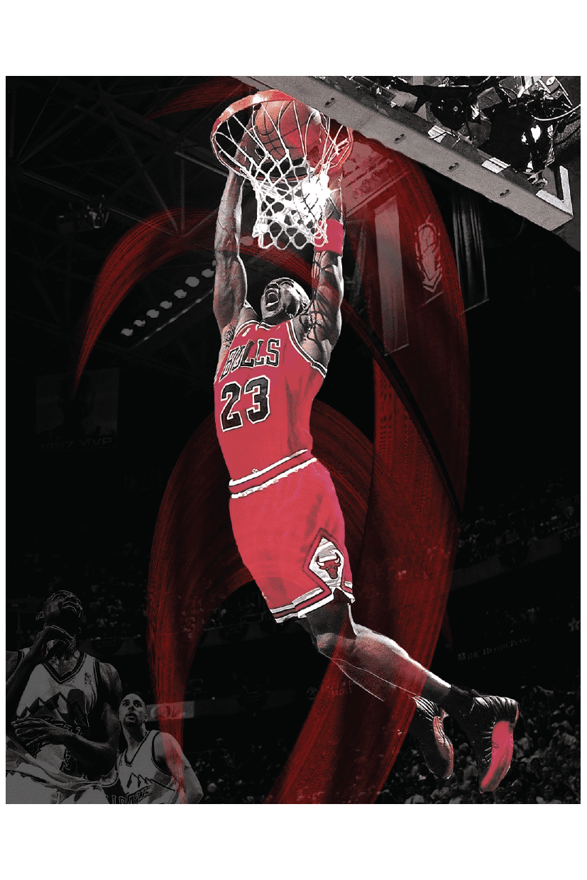 RED MJ POSTER - PosterFi