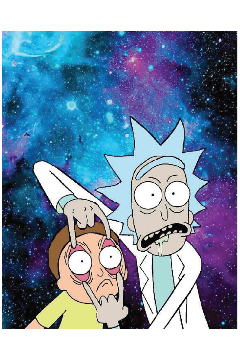 Breaking Bad ft. Rick and Morty.