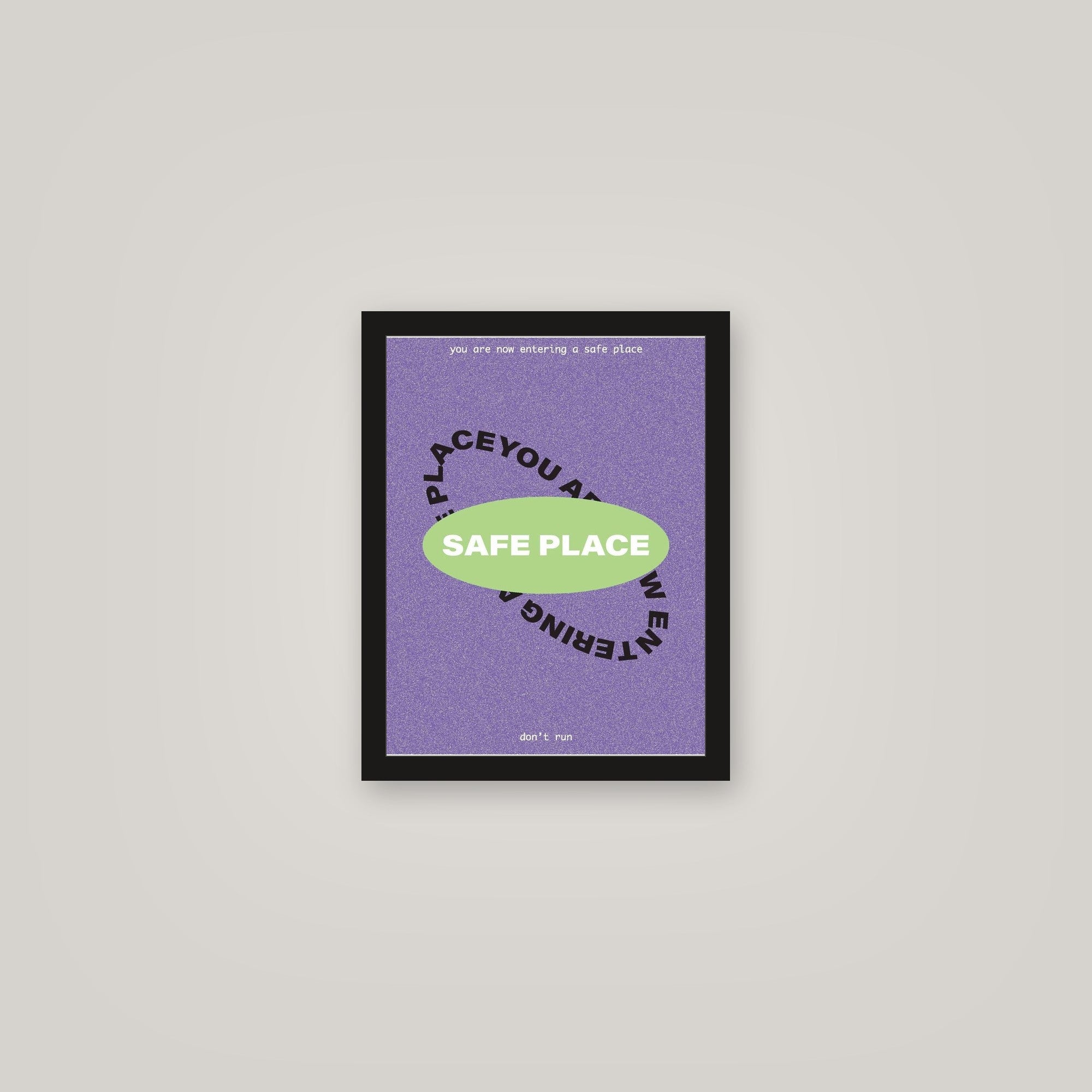 [auto-mockup] SAFE PLACE POSTER - 11 x 14in.