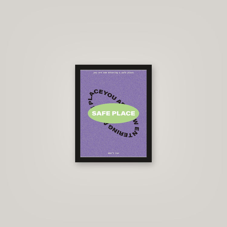 [auto-mockup] SAFE PLACE POSTER - 11 x 14in.