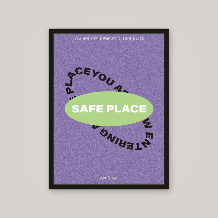 [auto-mockup] SAFE PLACE POSTER - 18 x 24 in