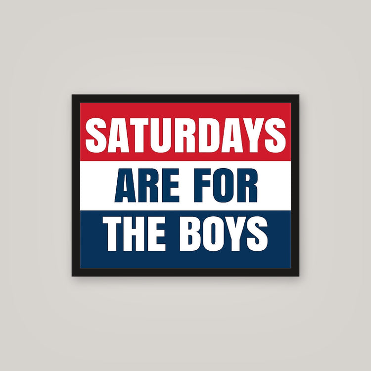 [auto-mockup] SATURDAYS POSTER - 16 x 20in.