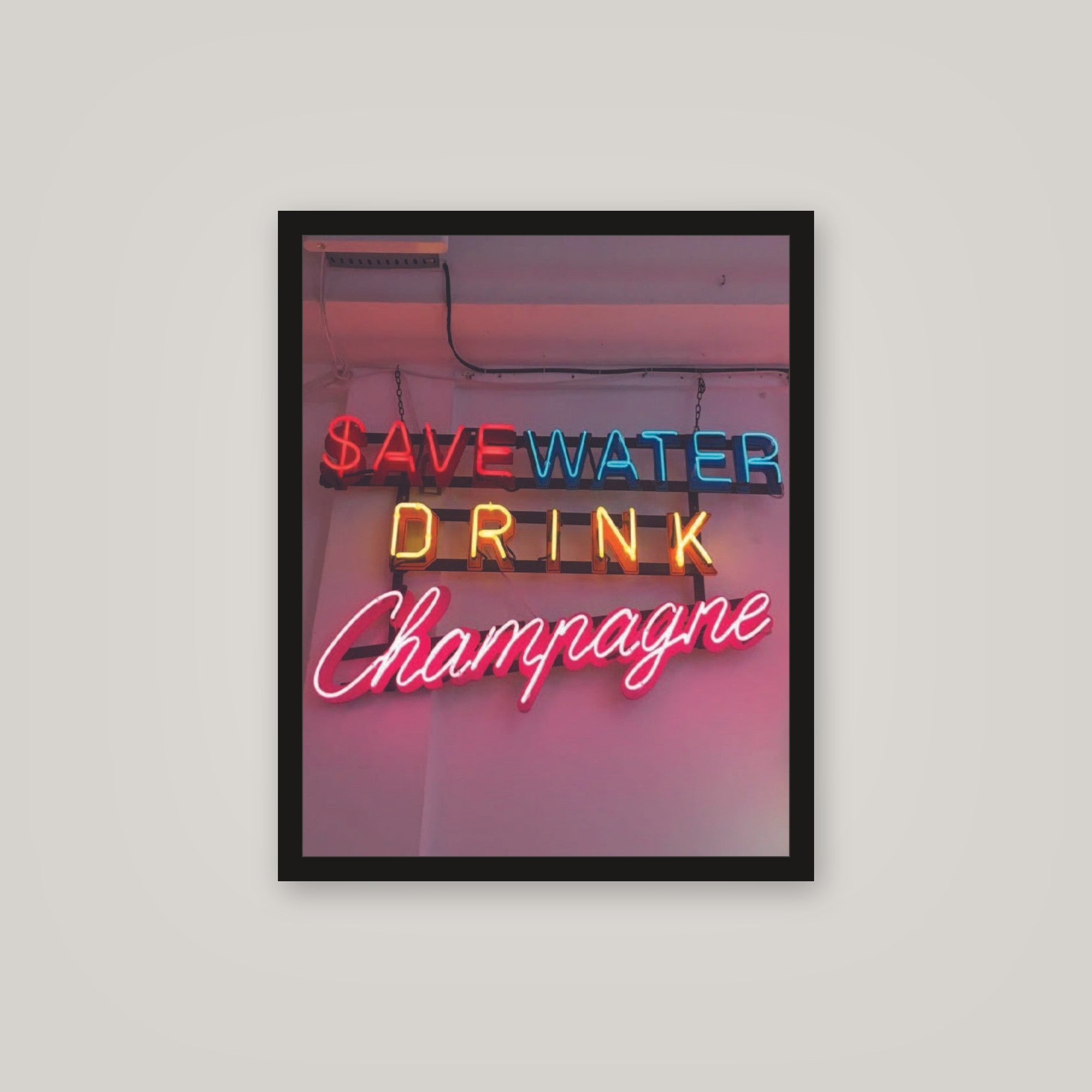 [auto-mockup] SAVE AND DRINK POSTER - 16 x 20in.