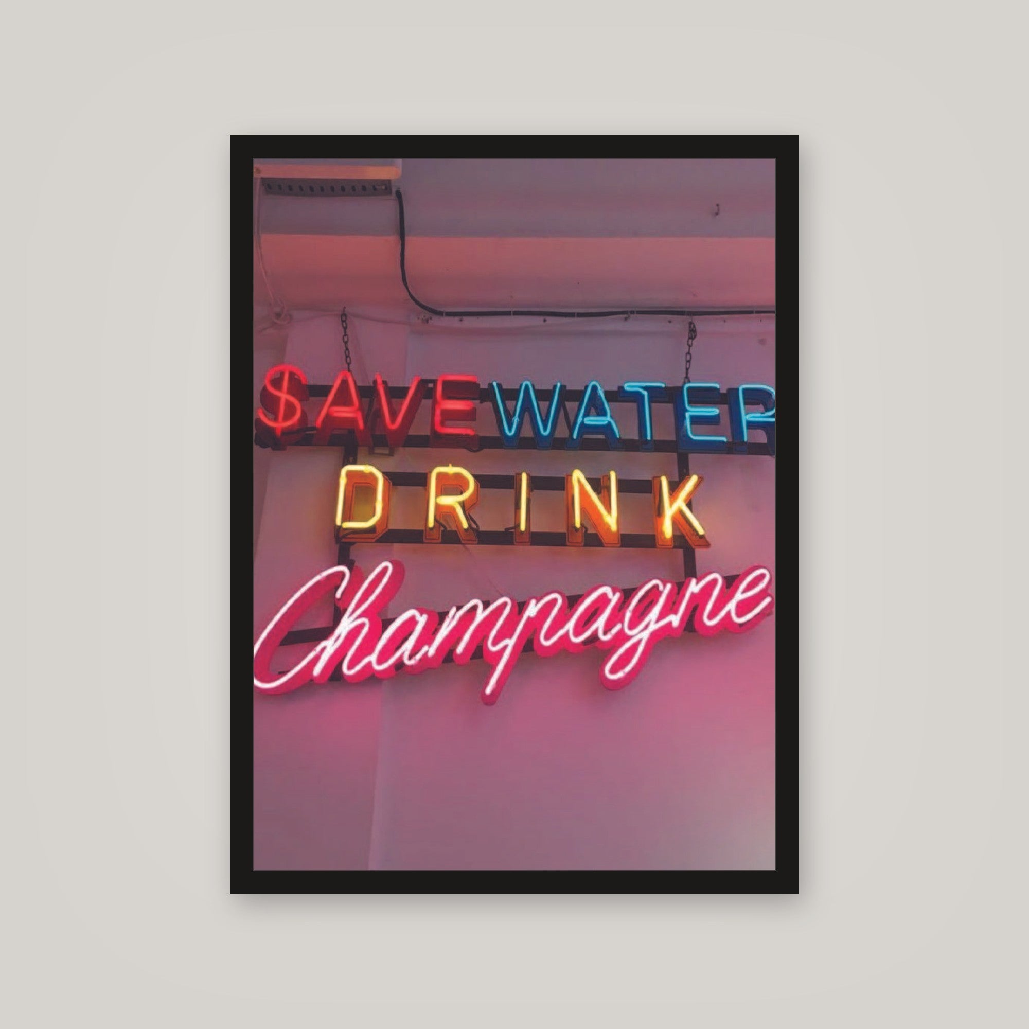 [auto-mockup] SAVE AND DRINK POSTER - 18 x 24in.