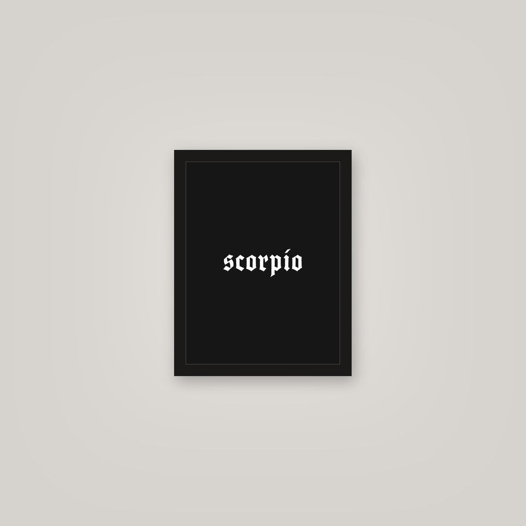 [auto-mockup] SCORPIO POSTER IN MULTIPLE COLORS - 11 x 14in.
