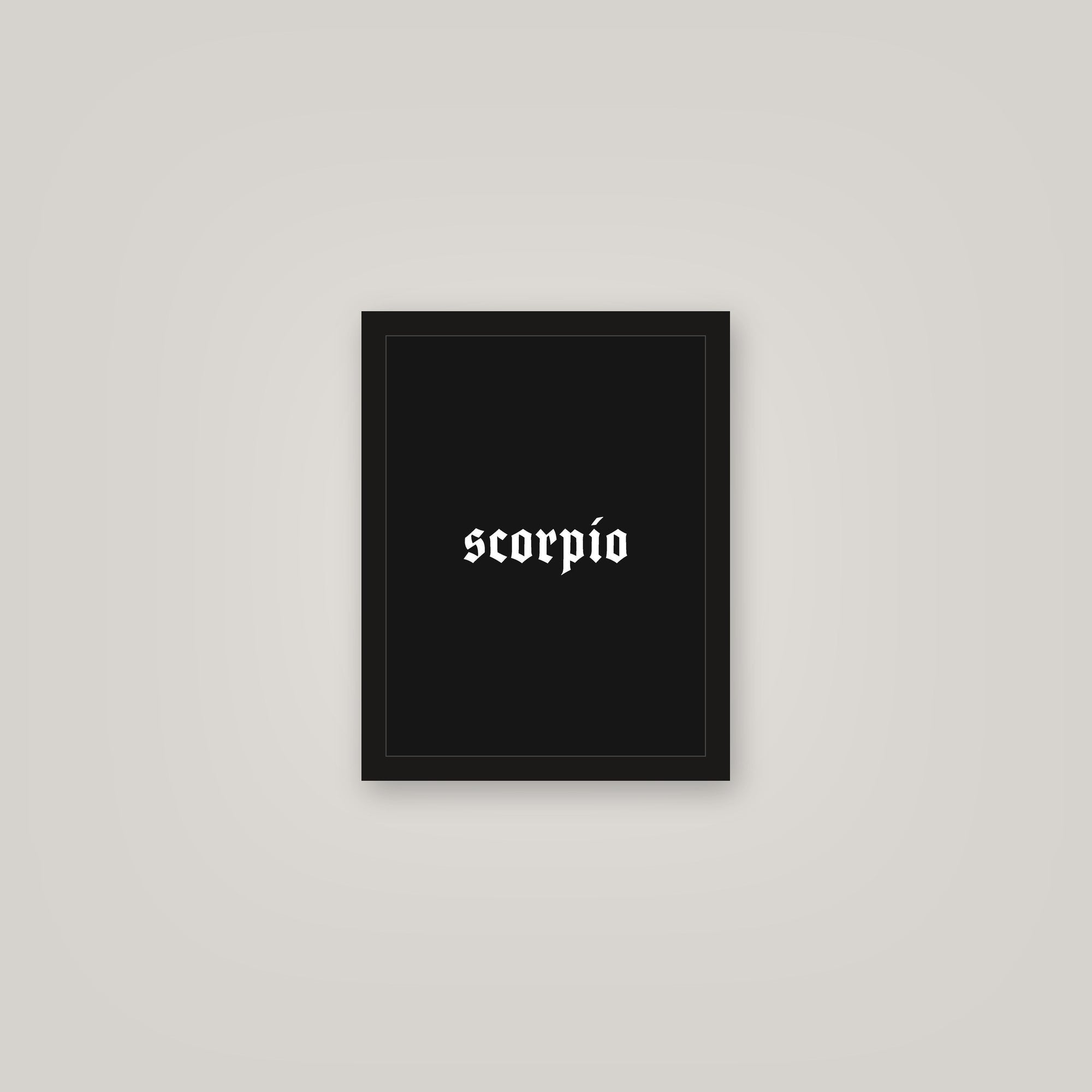 [auto-mockup] SCORPIO POSTER IN MULTIPLE COLORS - 11 x 14in.
