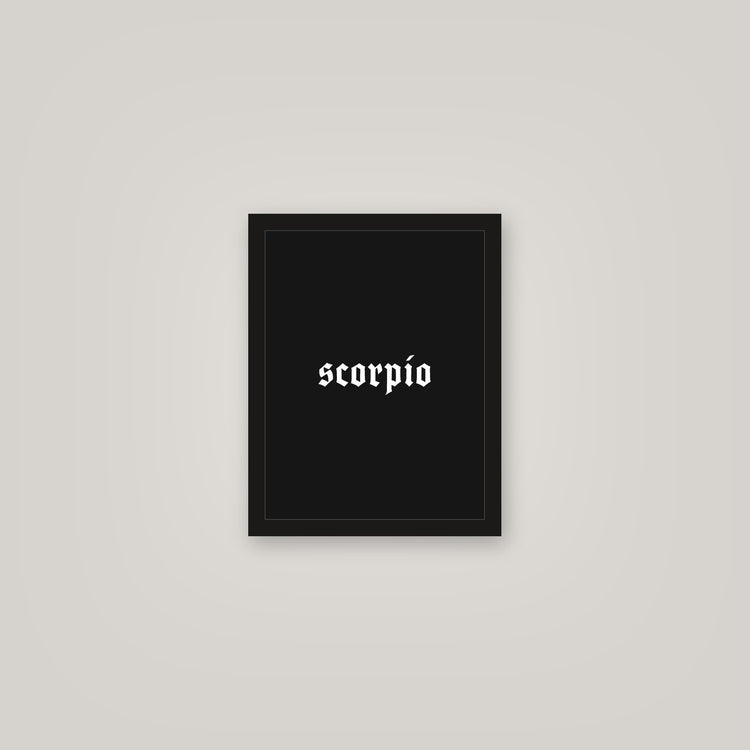 [auto-mockup] SCORPIO POSTER IN MULTIPLE COLORS - 11 x 14in.