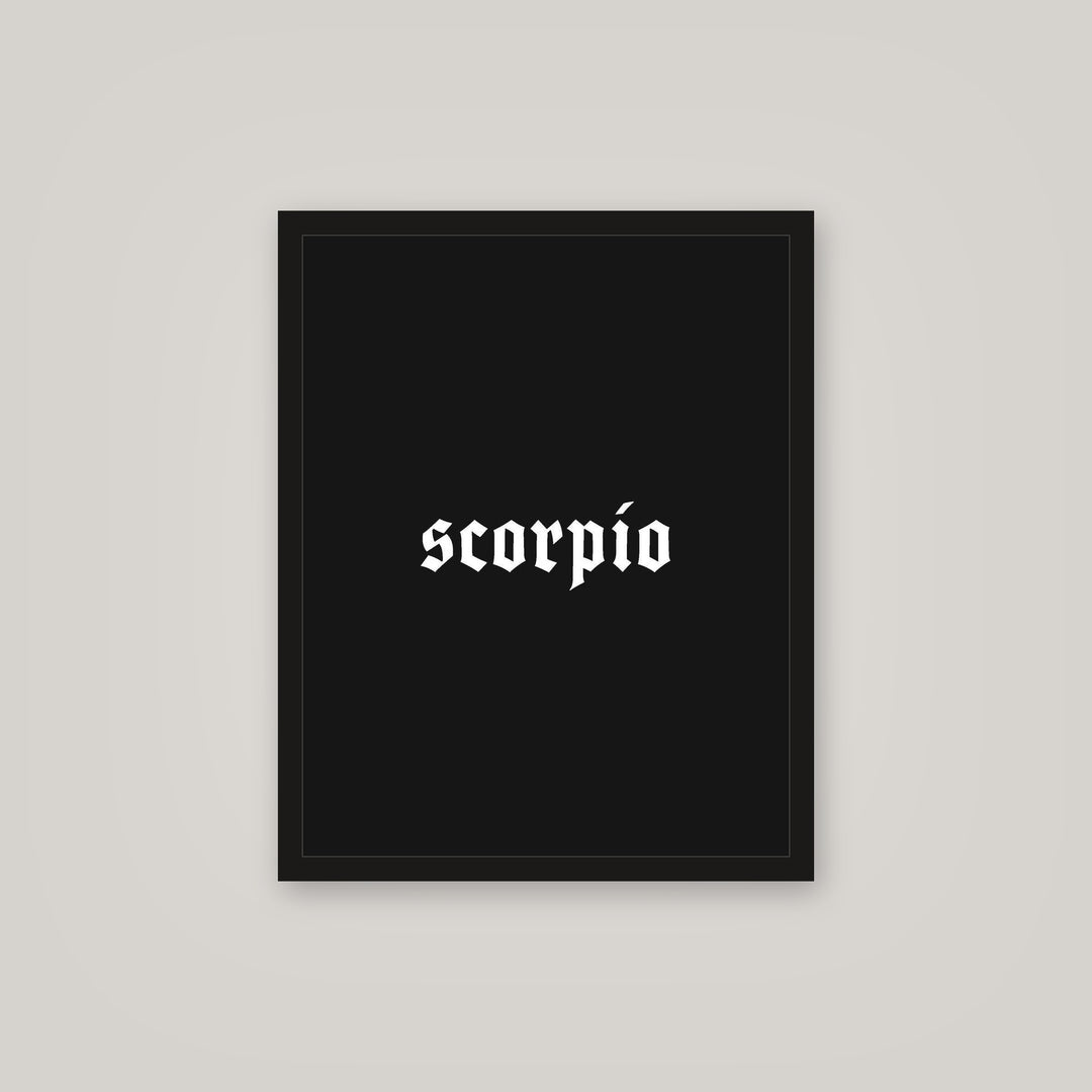 [auto-mockup] SCORPIO POSTER IN MULTIPLE COLORS - 16x 20in.