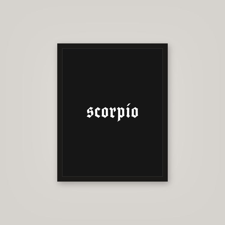 [auto-mockup] SCORPIO POSTER IN MULTIPLE COLORS - 16x 20in.