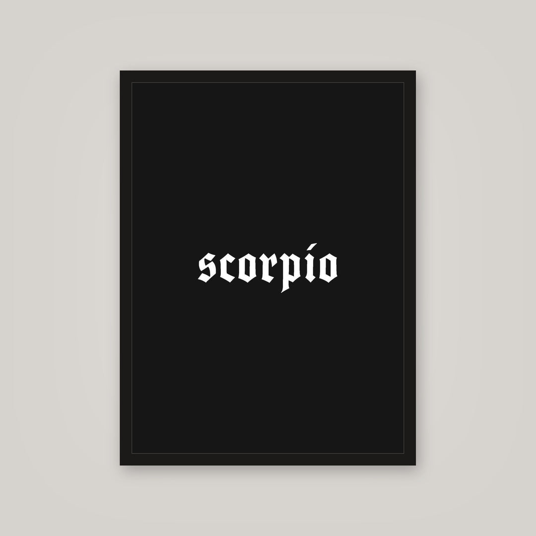 [auto-mockup] SCORPIO POSTER IN MULTIPLE COLORS - 18 x 24in.