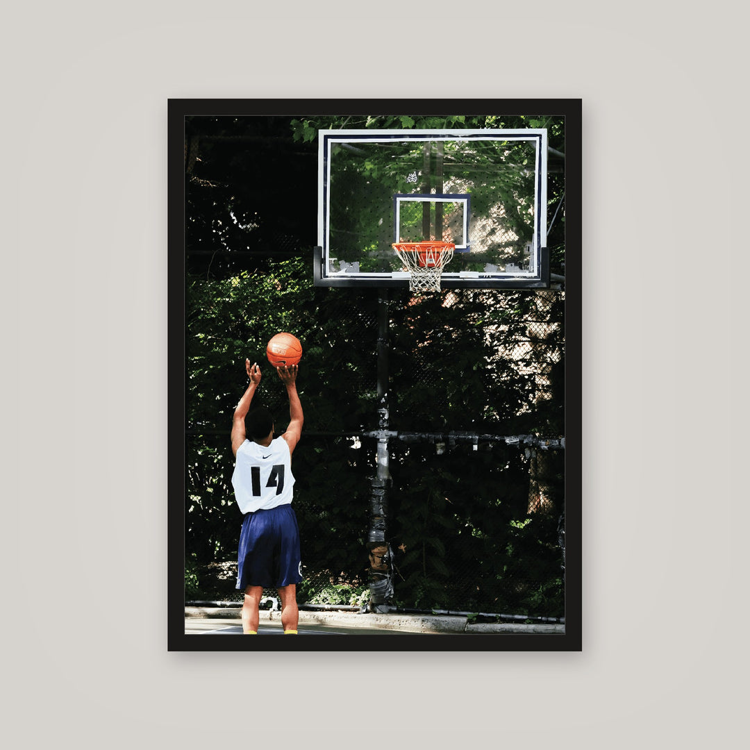 [auto-mockup] SHOOTING HOOPS POSTER - 18 x 24in.
