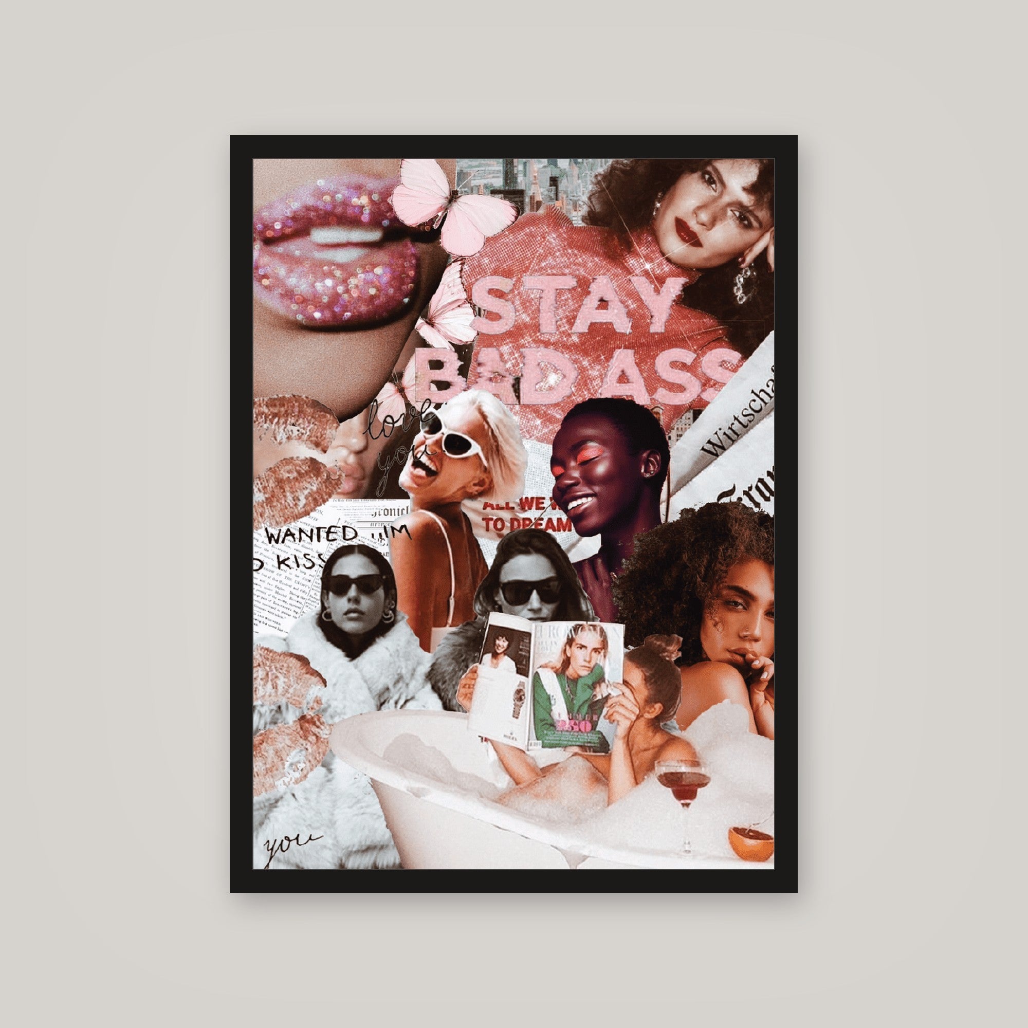 [auto-mockup] STAY BADASS POSTER - 18 x 24in.