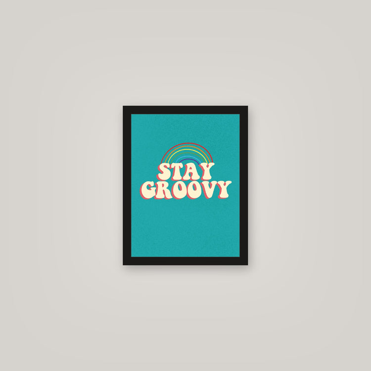 [auto-mockup] STAY GROOVY POSTER 4 COLORS - 11 x 14in.