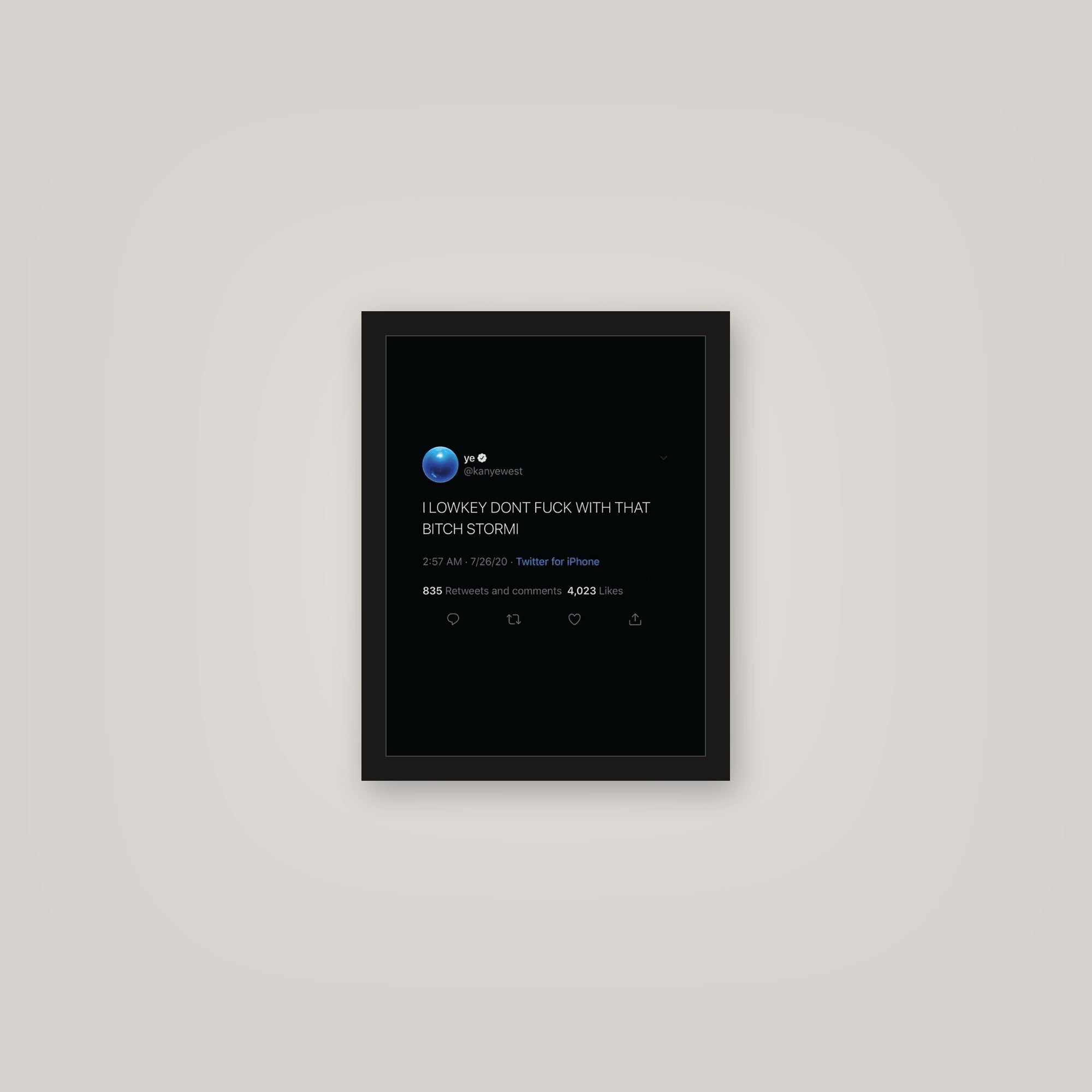 [auto-mockup] STORMI TWEET POSTER - 11 x 14in.