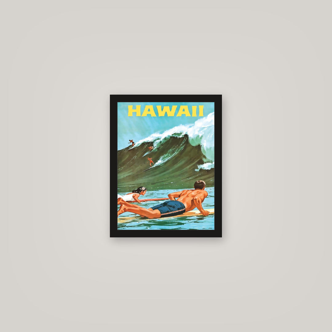 [auto-mockup] SURFIN' HAWAII POSTER - 11 x 14in.
