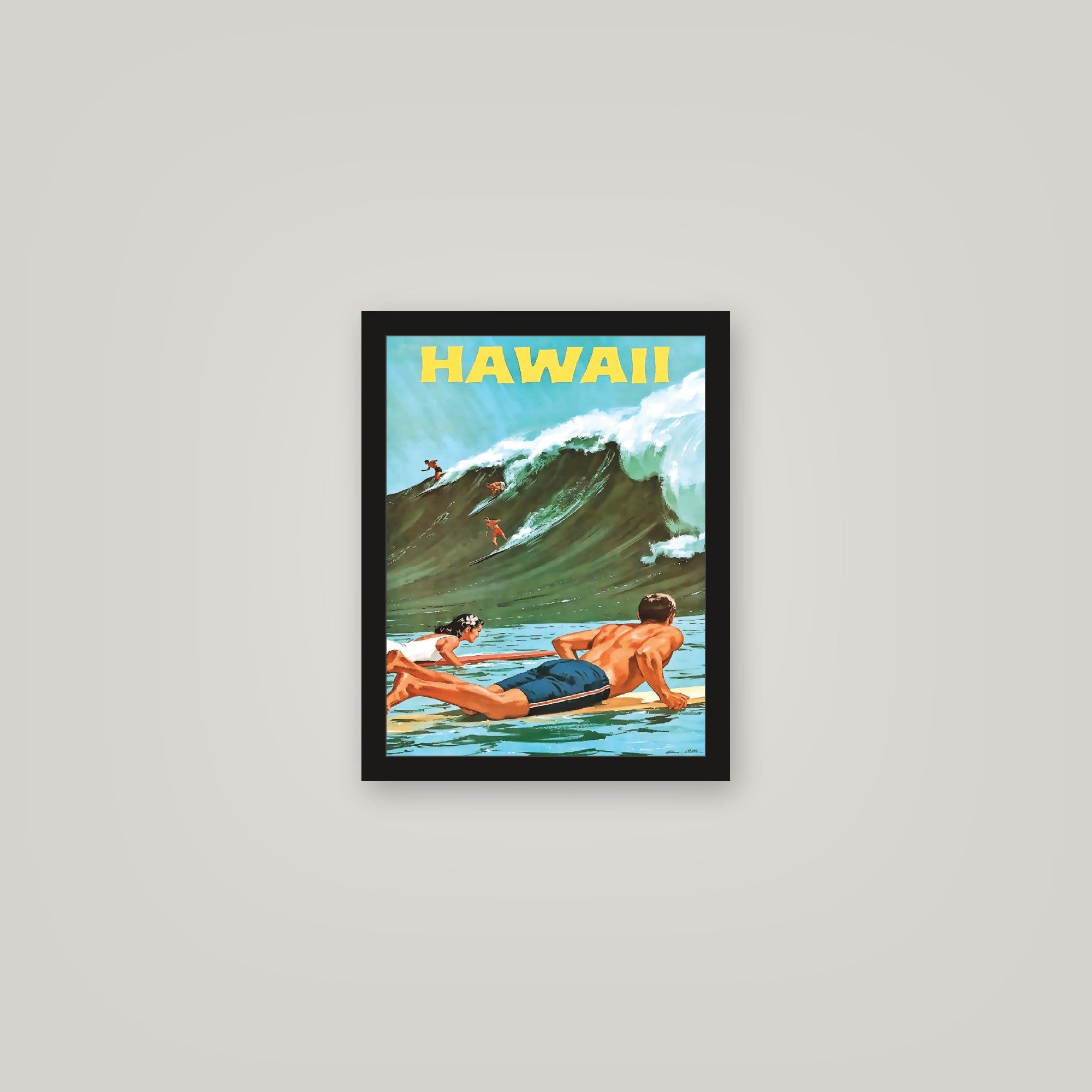 [auto-mockup] SURFIN' HAWAII POSTER - 11 x 14in.