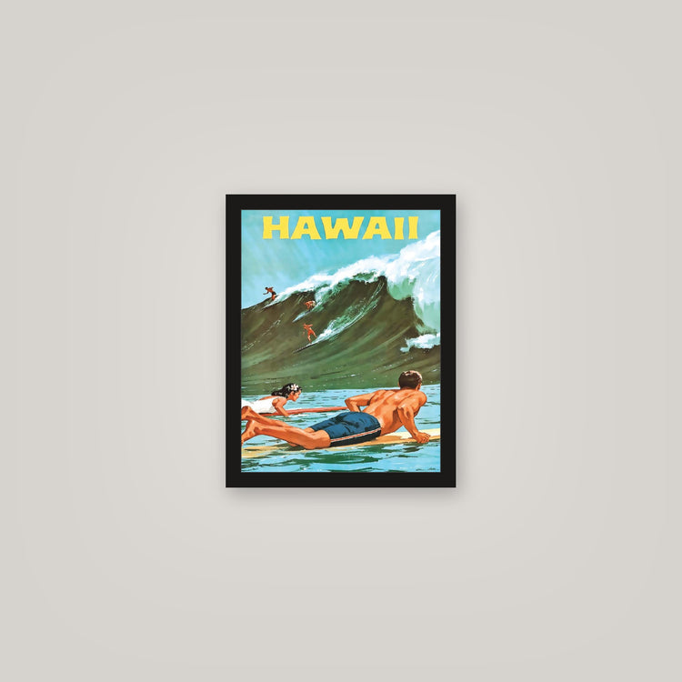 [auto-mockup] SURFIN' HAWAII POSTER - 11 x 14in.