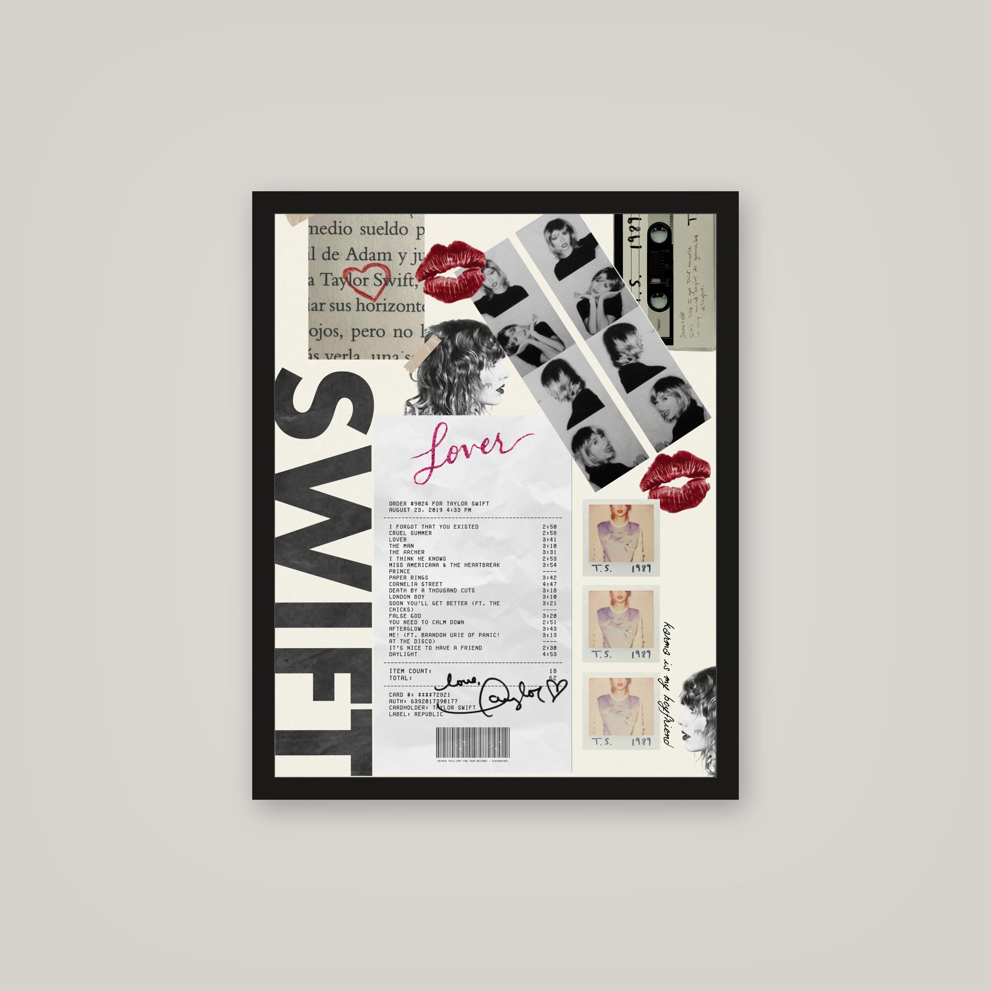 [auto-mockup] SWIFT COLLAGE POSTER - 16 x 20in.