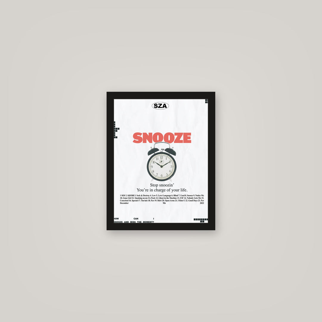 [auto-mockup] SZA SNOOZE POSTER - 11 x 14in.