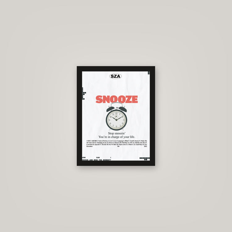 [auto-mockup] SZA SNOOZE POSTER - 11 x 14in.