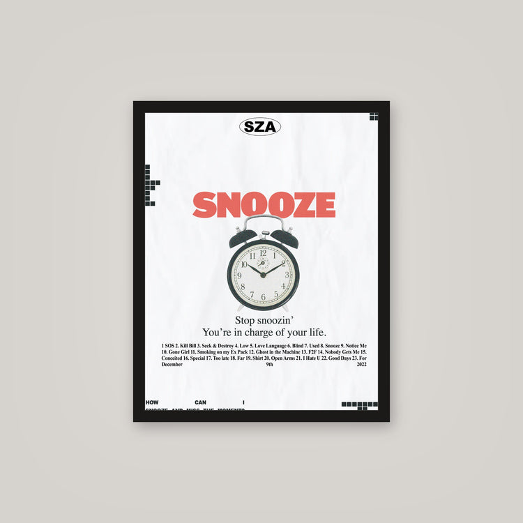 [auto-mockup] SZA SNOOZE POSTER - 16 x 20in.