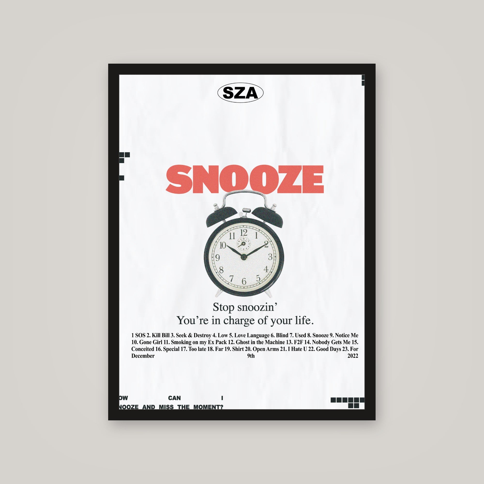 [auto-mockup] SZA SNOOZE POSTER - 18 x 24in.