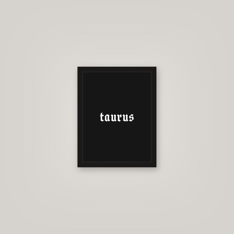[auto-mockup] TAURUS POSTER IN MULTIPLE COLORS - 11 x 14in.