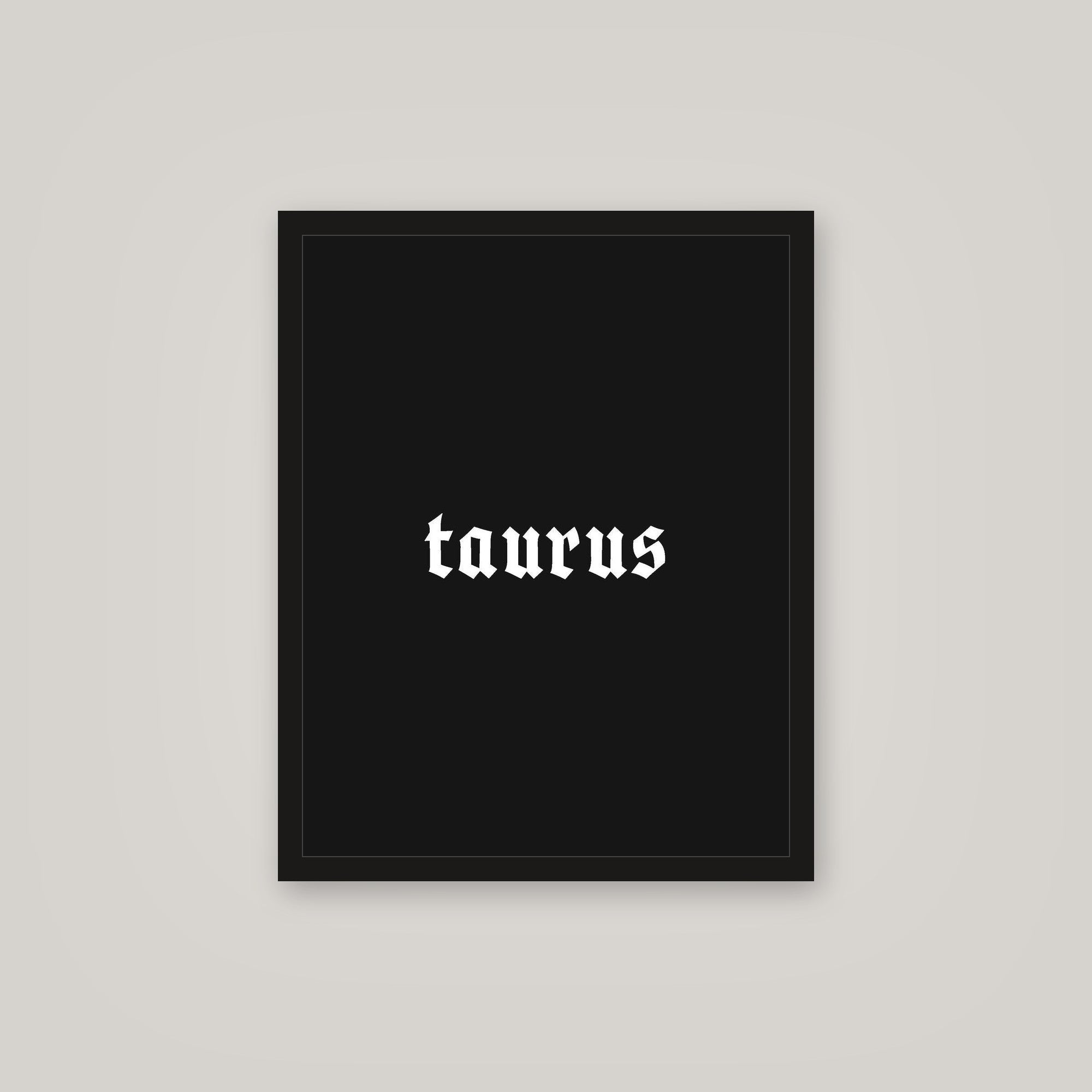 [auto-mockup] TAURUS POSTER IN MULTIPLE COLORS - 16x 20in.