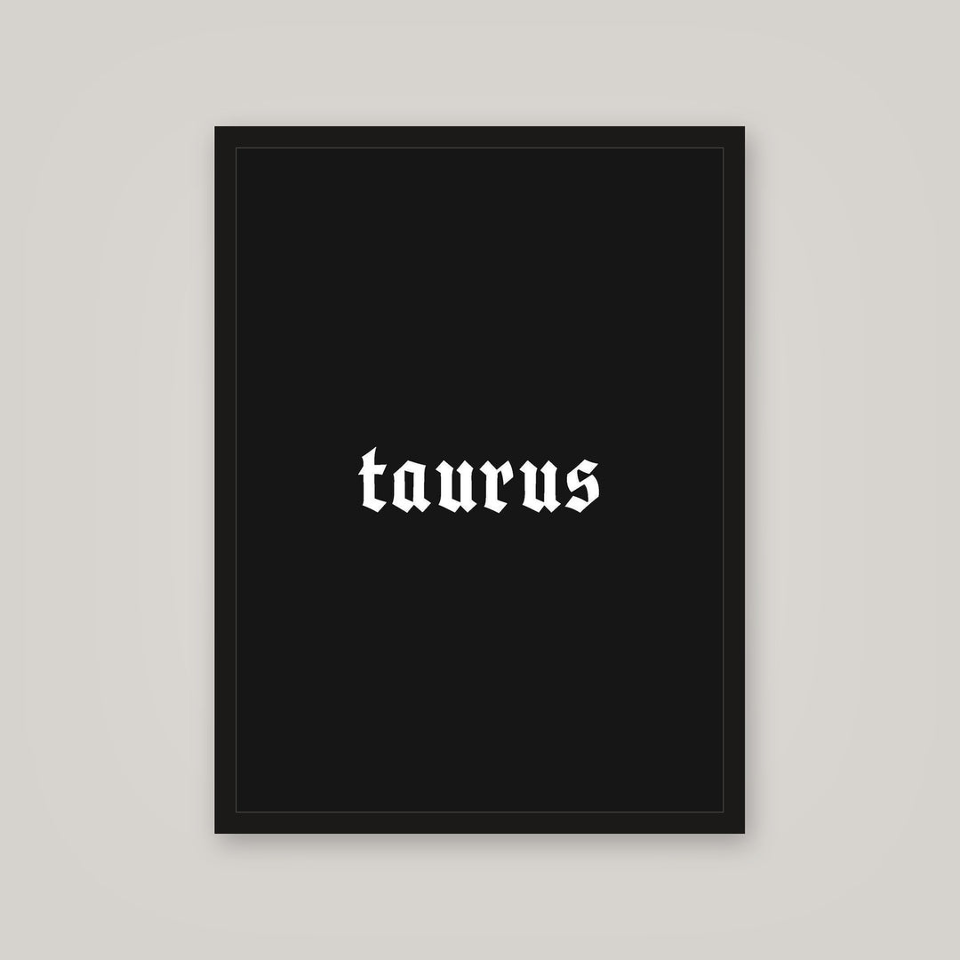 [auto-mockup] TAURUS POSTER IN MULTIPLE COLORS - 18 x 24in.