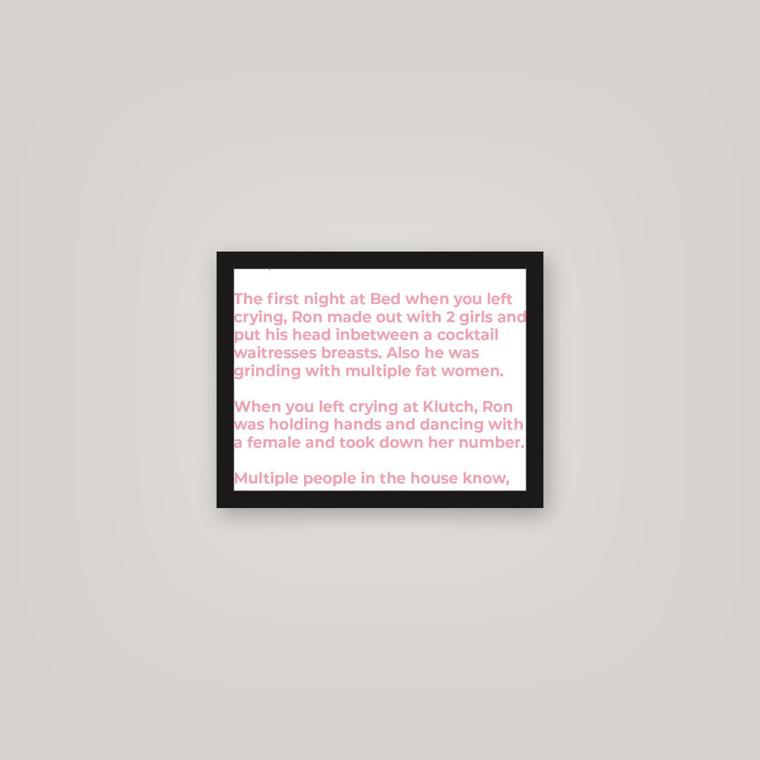[auto-mockup] THE LETTER POSTER - 11 x 14in.