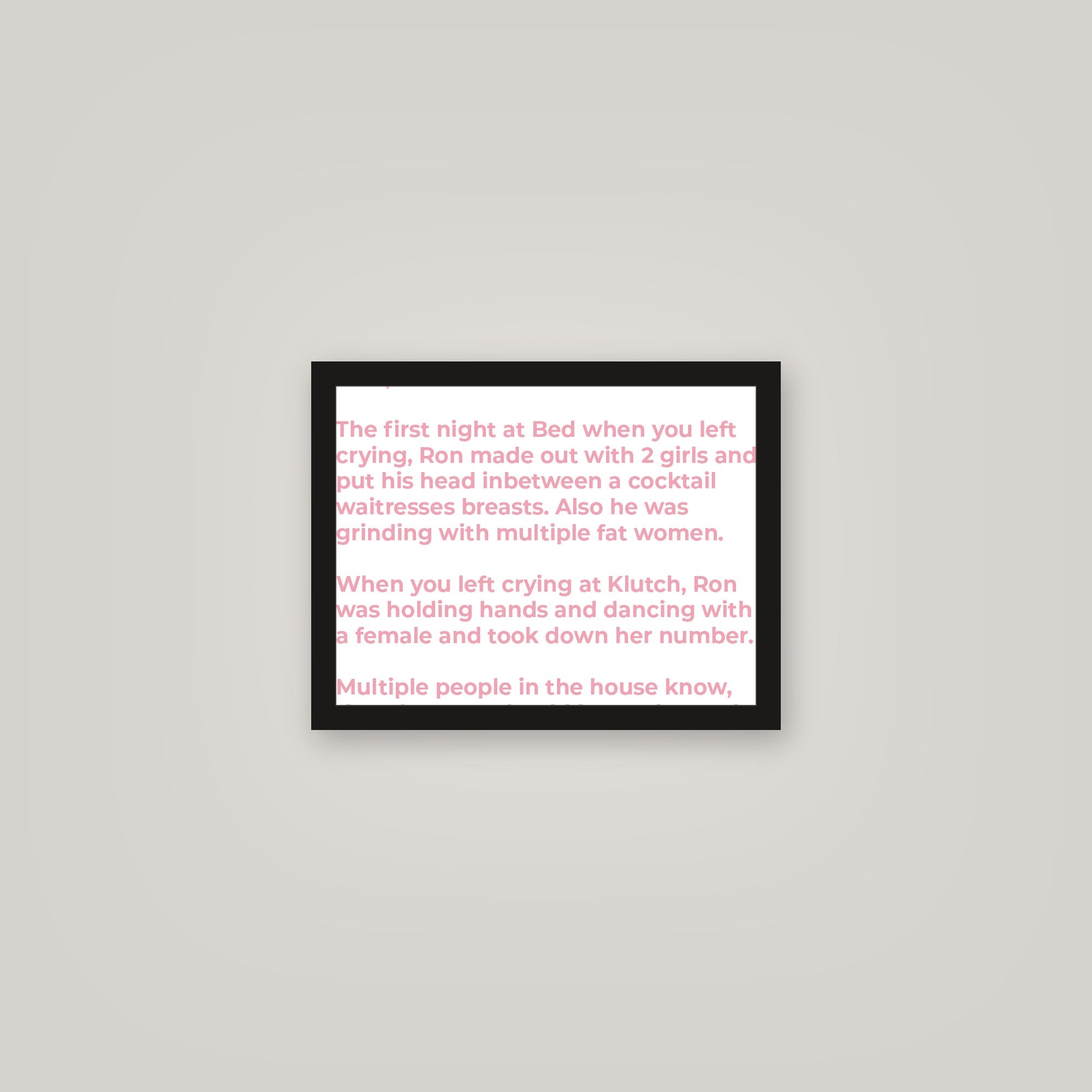[auto-mockup] THE LETTER POSTER - 11 x 14in.