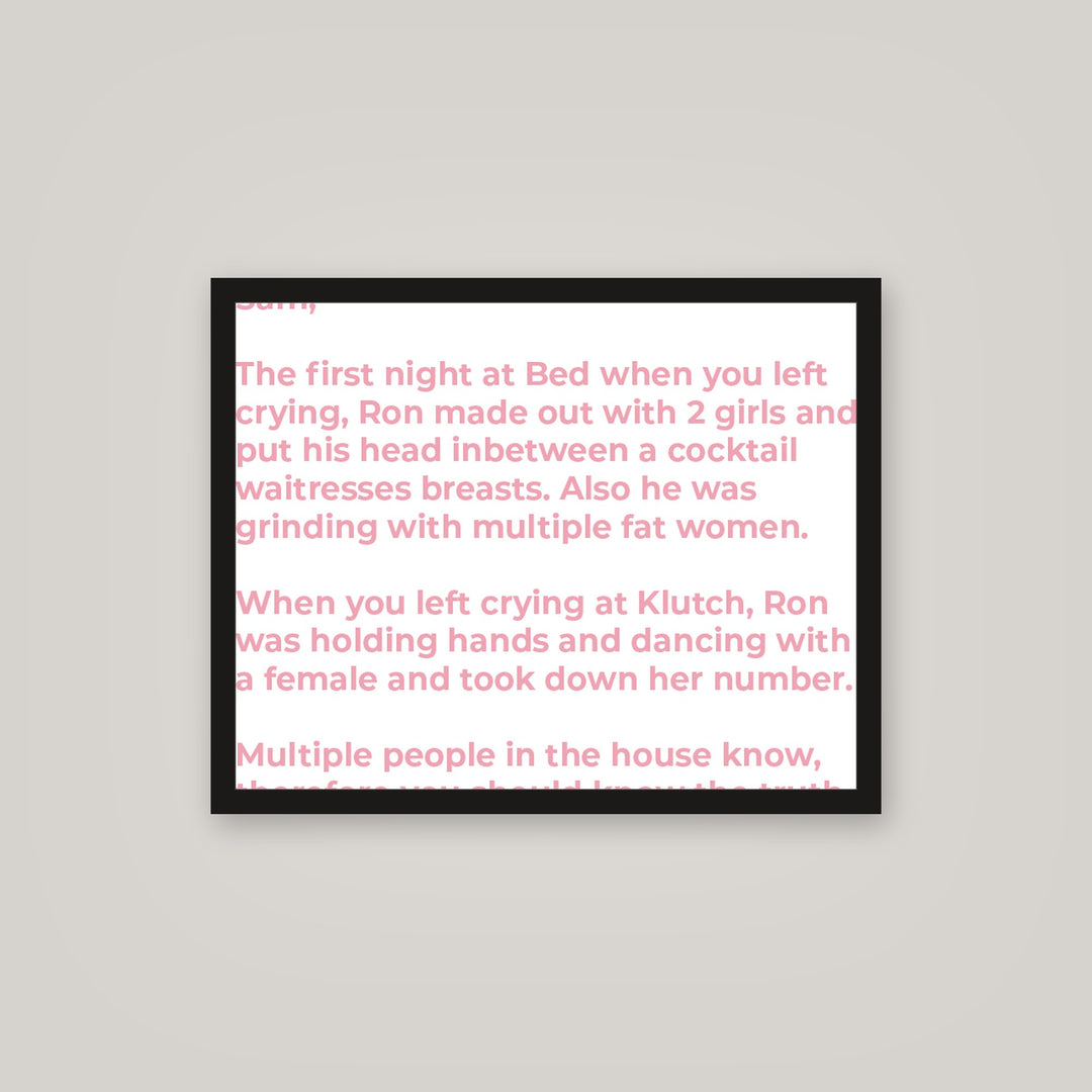 [auto-mockup] THE LETTER POSTER - 16 x 20in.