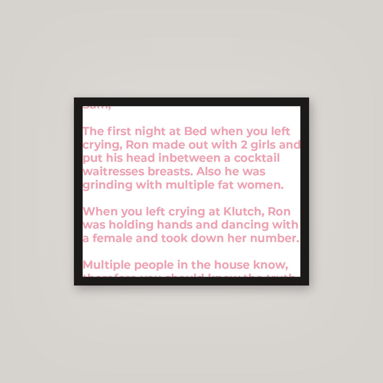 [auto-mockup] THE LETTER POSTER - 16 x 20in.