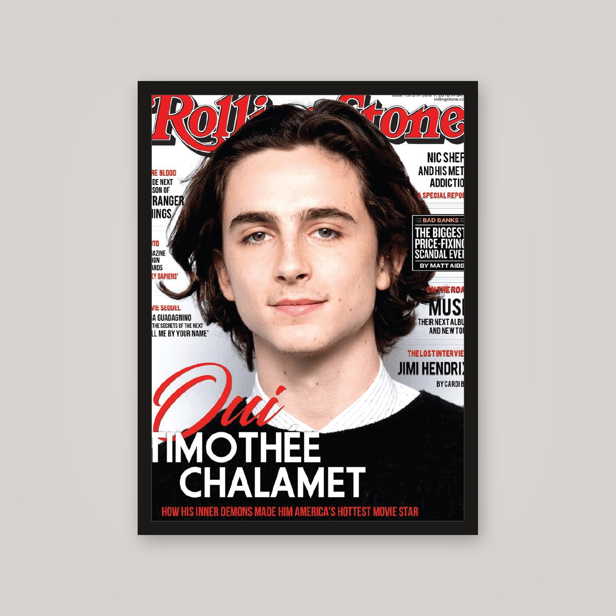[auto-mockup] TIMOTHY CHALAMET POSTER - 18 x 24in.