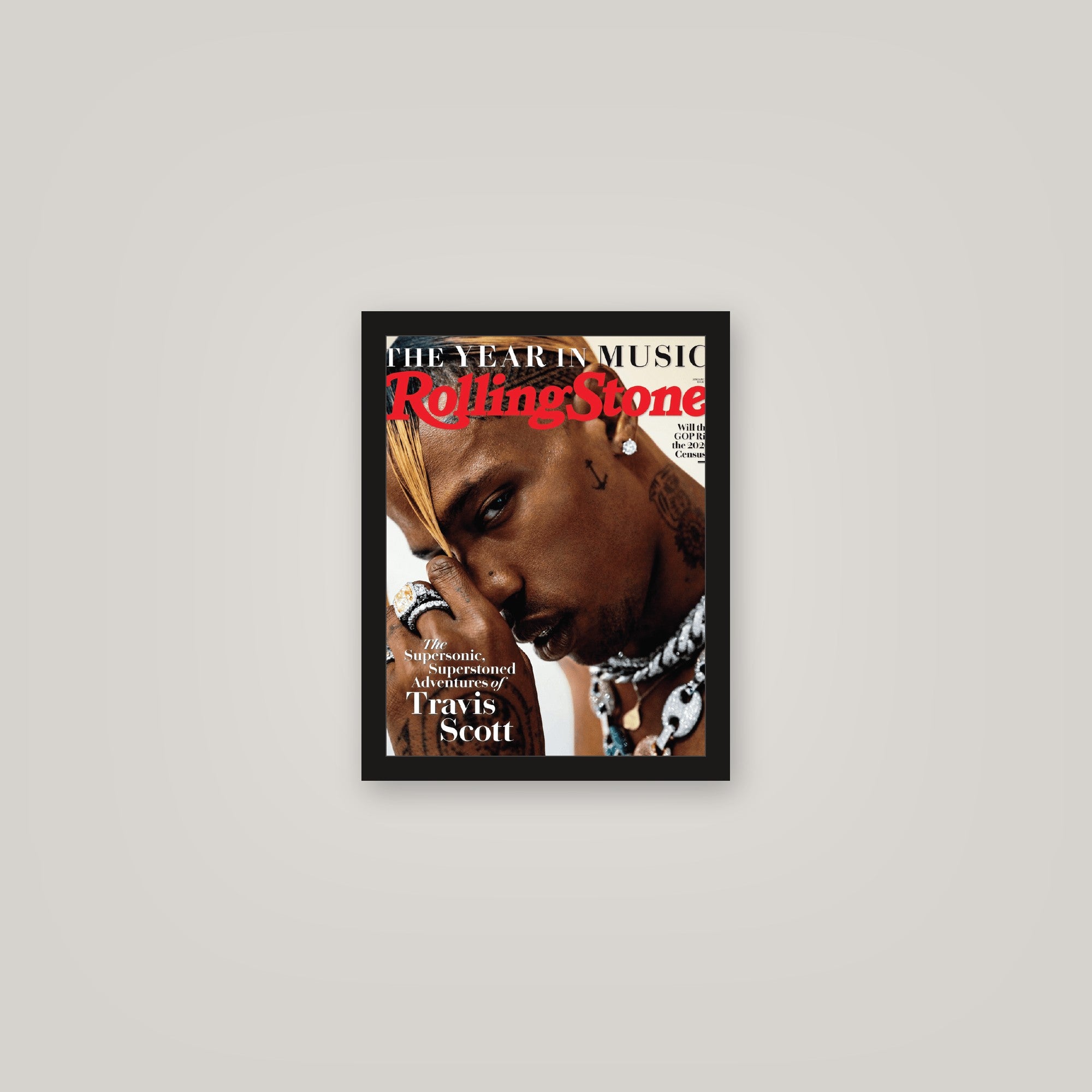 [auto-mockup] TRAVIS ROLLING STONE POSTER - 11 x 14in.