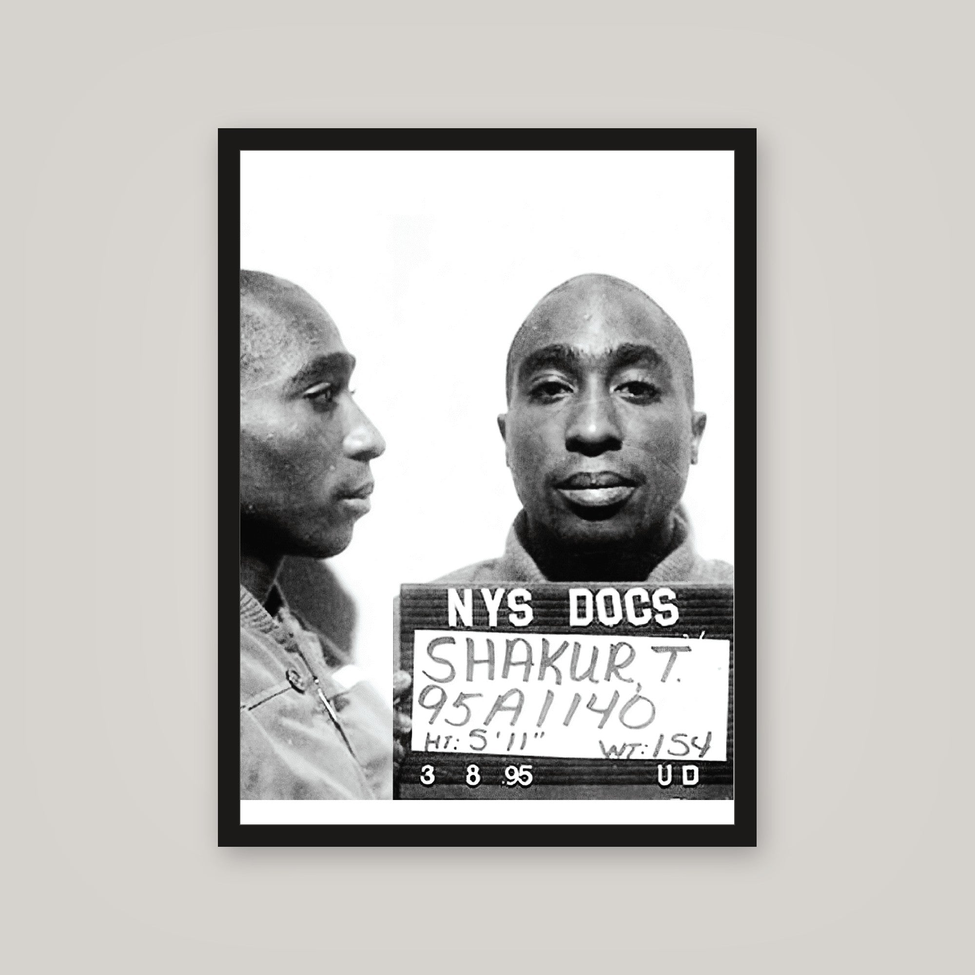[auto-mockup] TUPAC MUGSHOT POSTER - 18 x 24in.