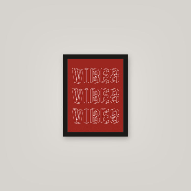 [auto-mockup] VIBES VIBES POSTER - 11 x 14in.
