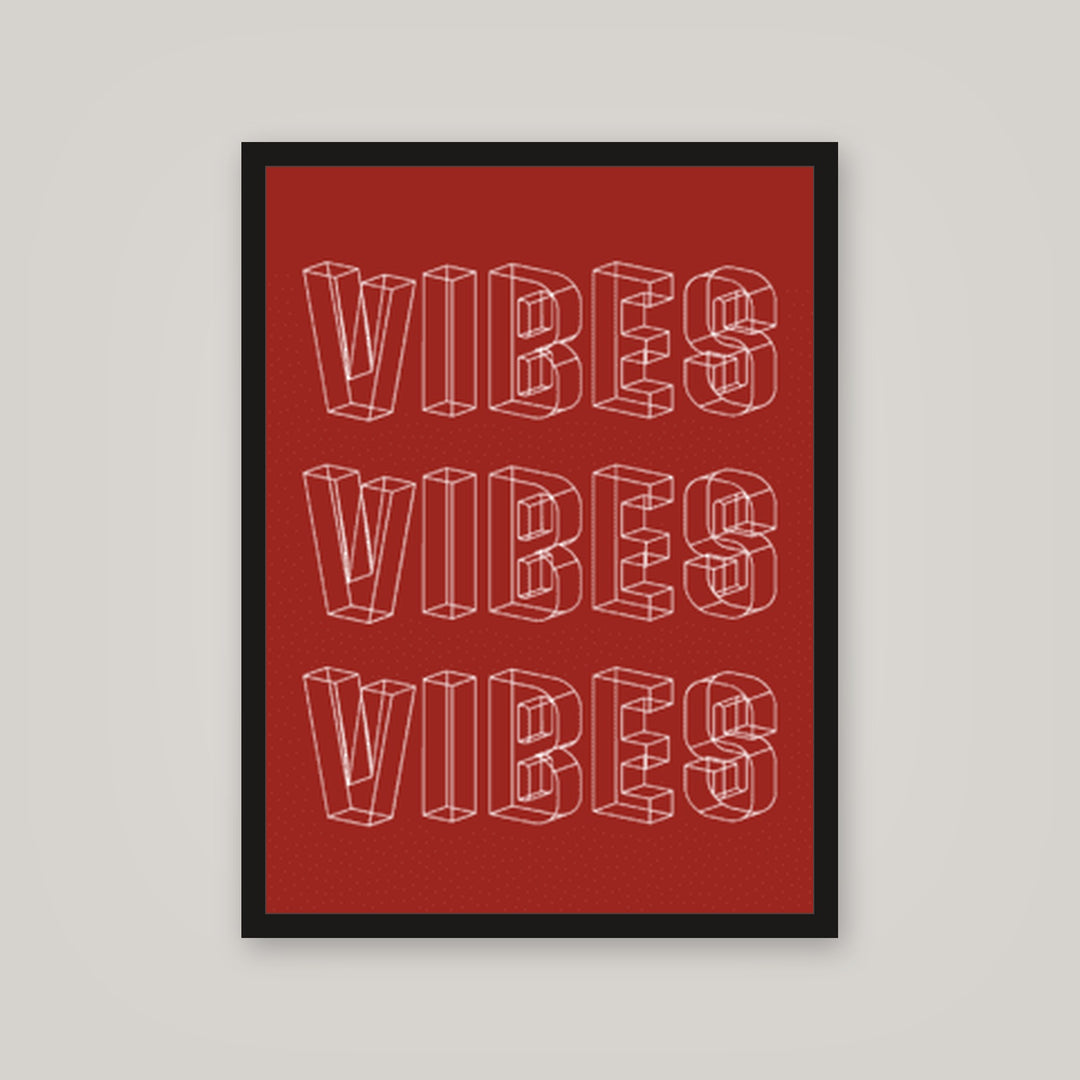 [auto-mockup] VIBES VIBES POSTER - 18 x 24in.