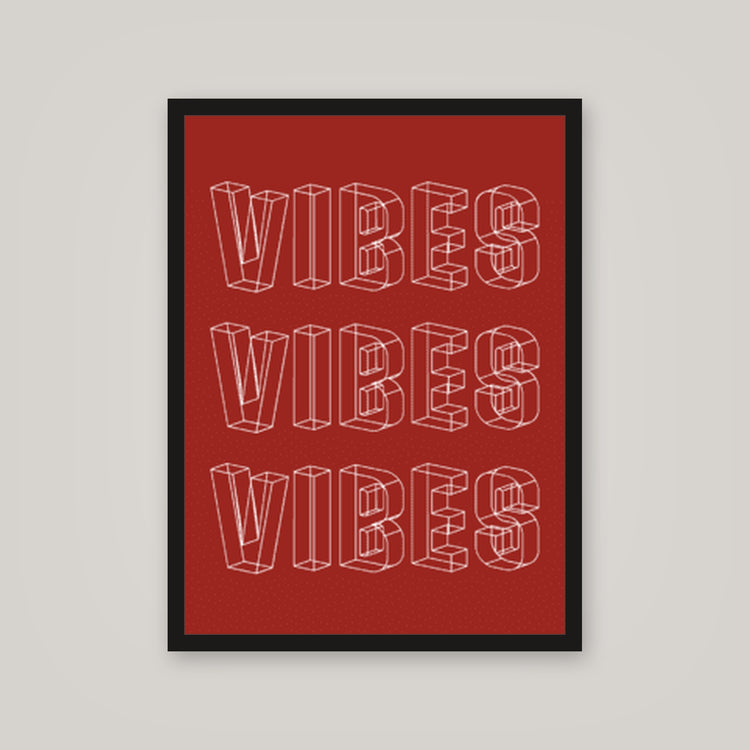 [auto-mockup] VIBES VIBES POSTER - 18 x 24in.