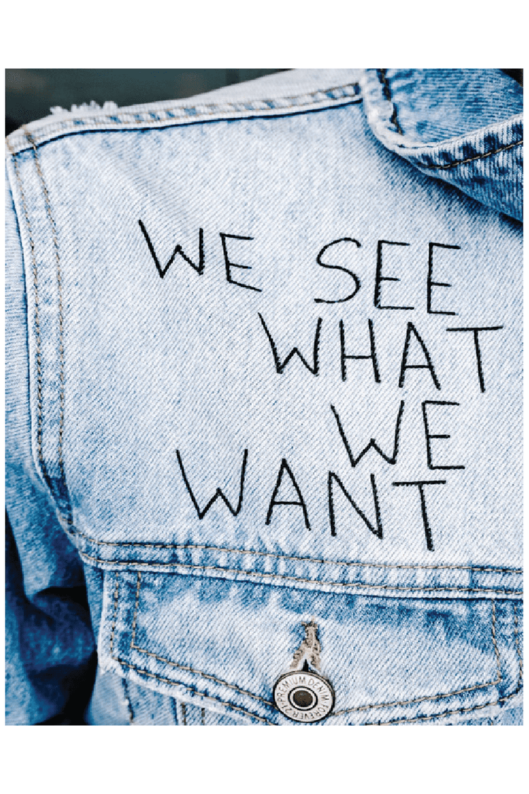WE SEE WHAT WE WANT POSTER - PosterFi