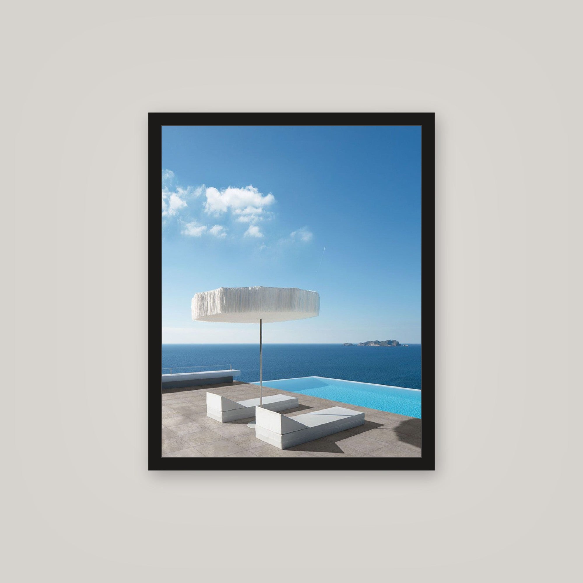 [auto-mockup] WHITE BLUE VIBES POSTER - 16 x 20in.