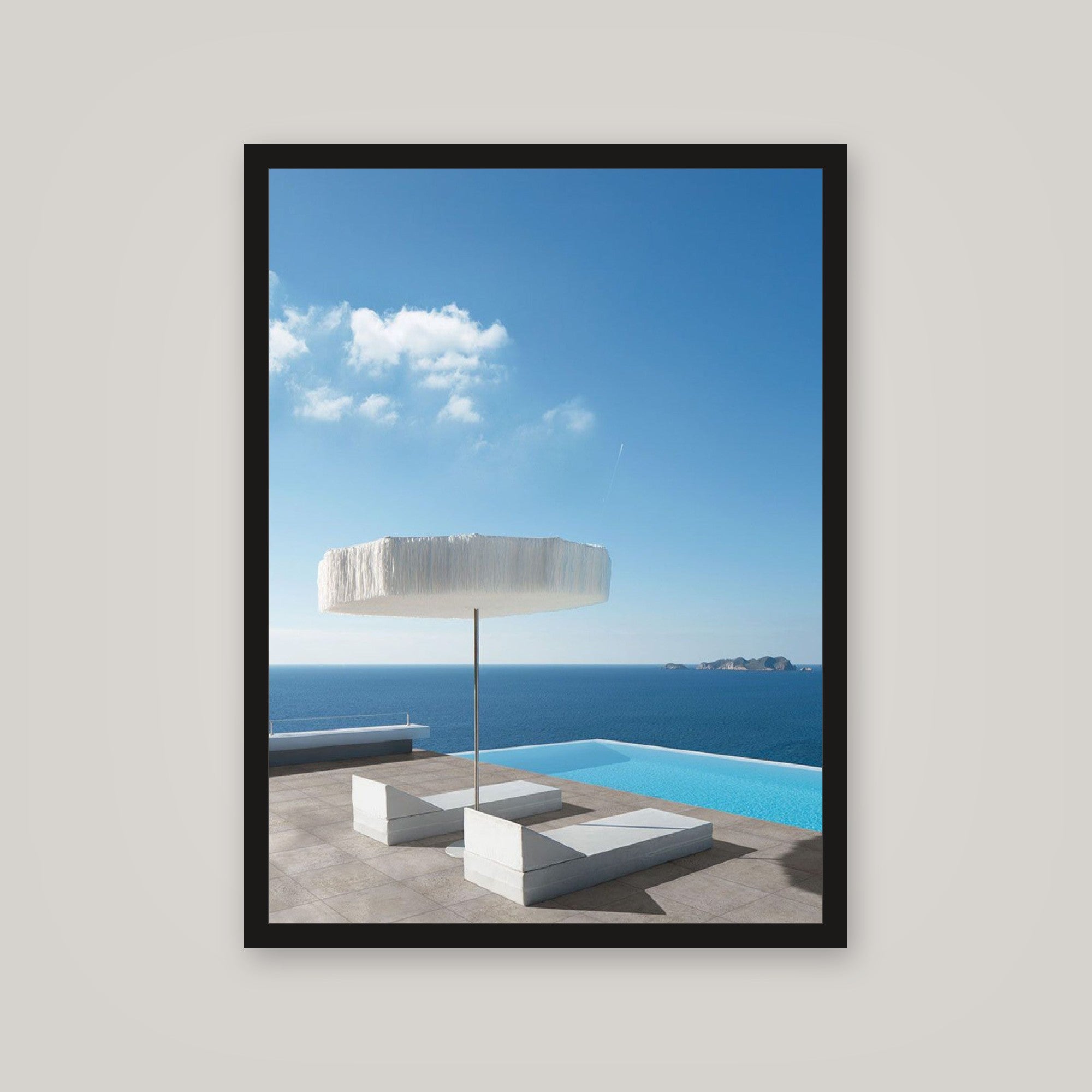 [auto-mockup] WHITE BLUE VIBES POSTER - 18 x 24in.