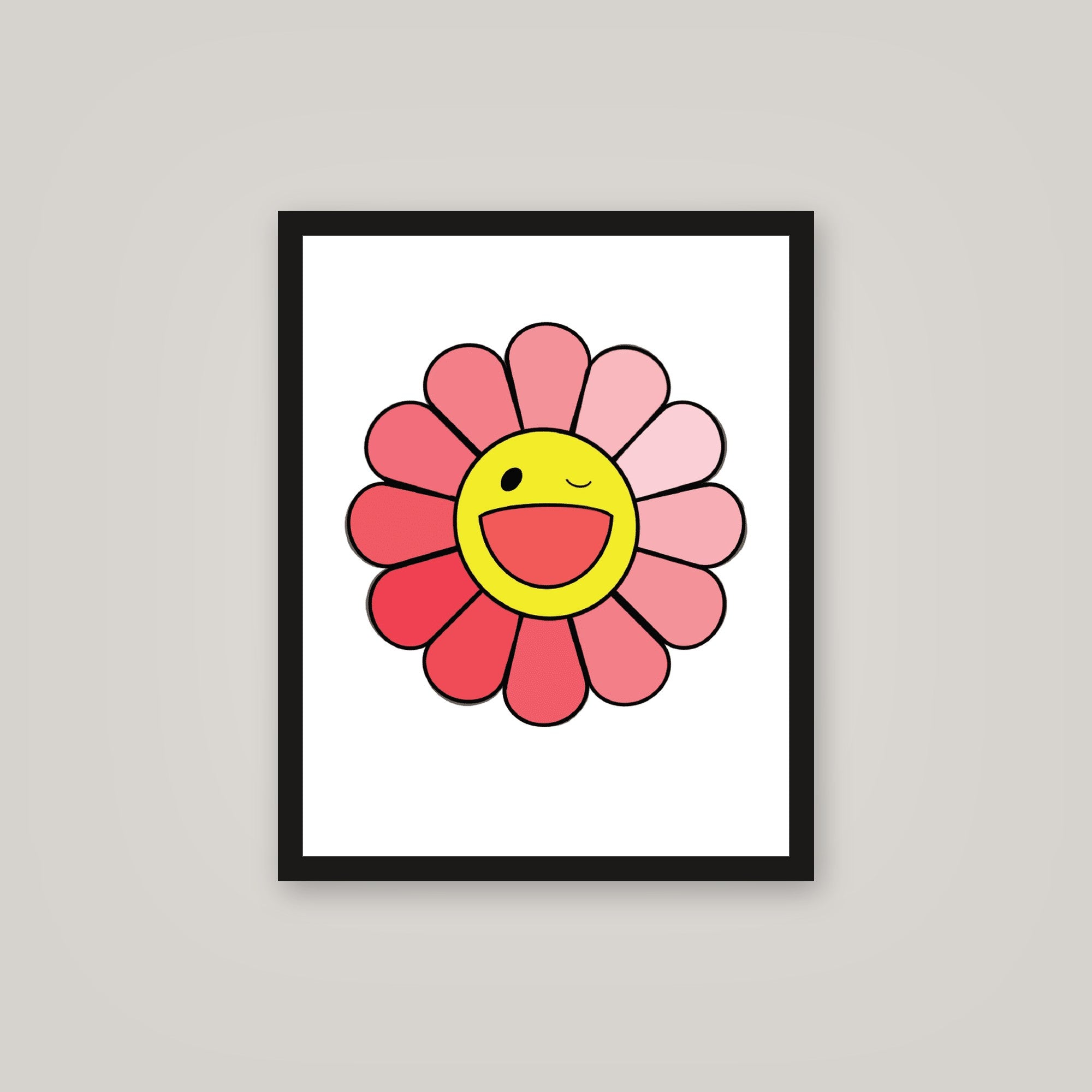 [auto-mockup] WINKY FLOWER POSTER (2 COLORS) - 16 x 20in