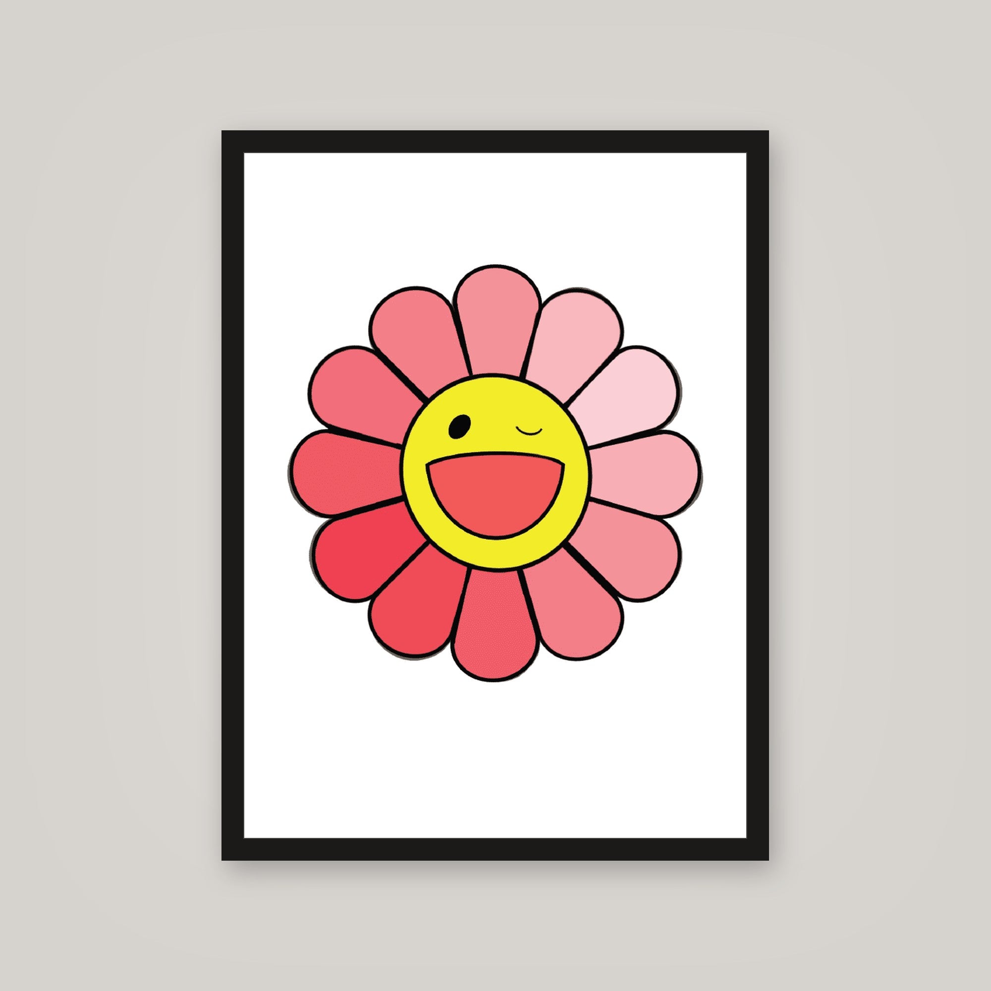 [auto-mockup] WINKY FLOWER POSTER (2 COLORS) - 18 x 24in.