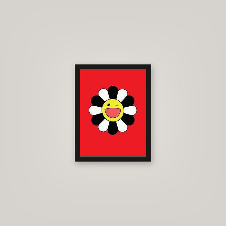 [auto-mockup] WINKY FLOWER RED WHITE BLACK POSTER - 11 x 14in.
